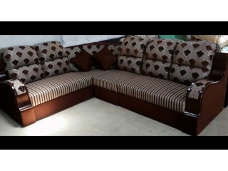 Fabric 6 Seater Sofa